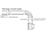 Conduit rigide galva - diamètre 125 à 400 mm
