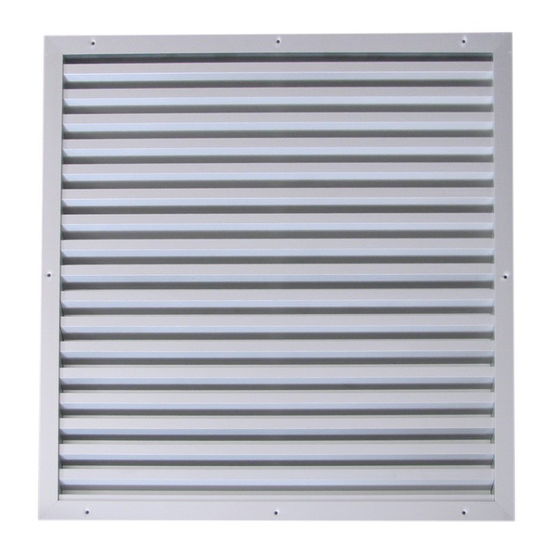 Grille extérieure aluminium ailettes au pas de 33 mm